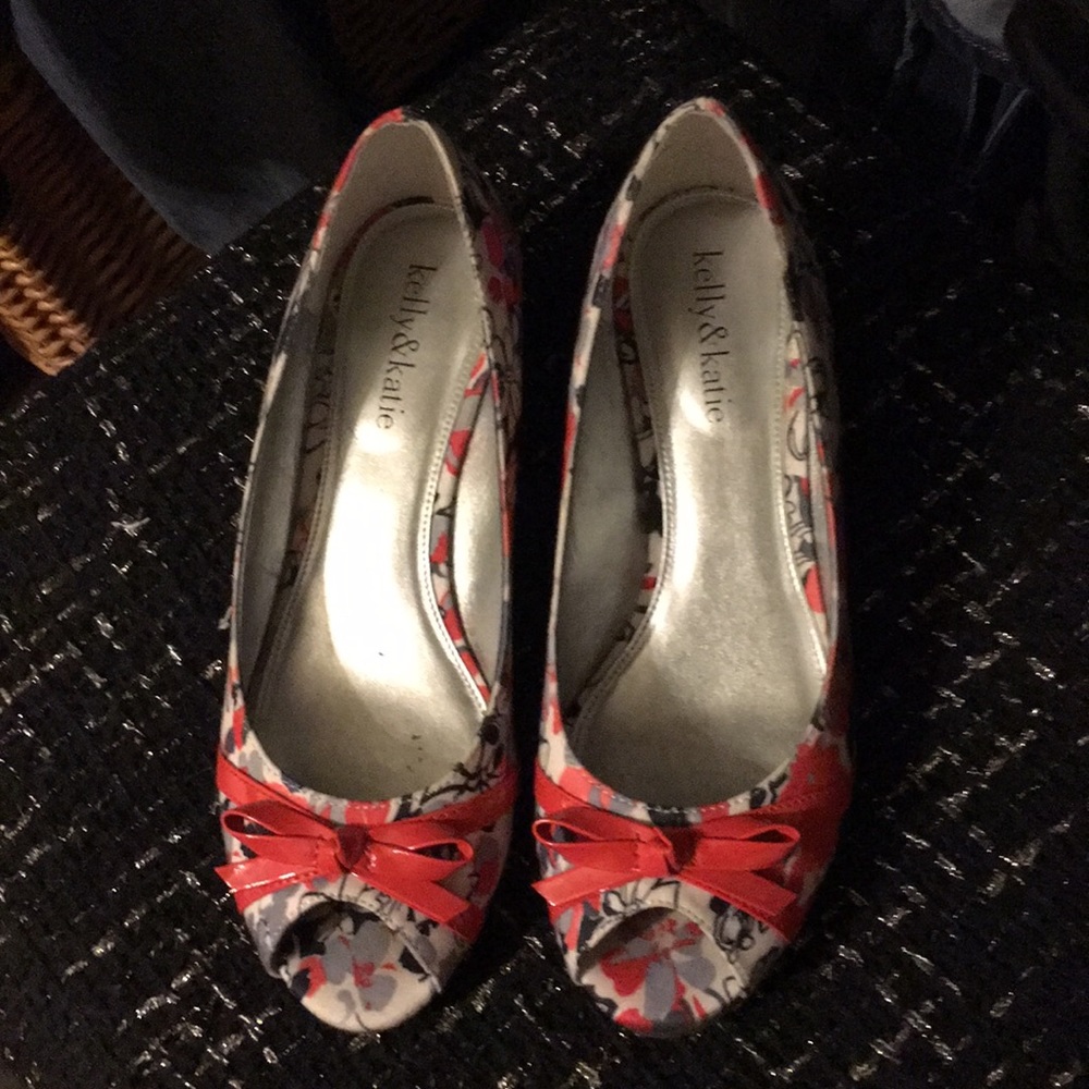 Wedge Peep Toe Shoes